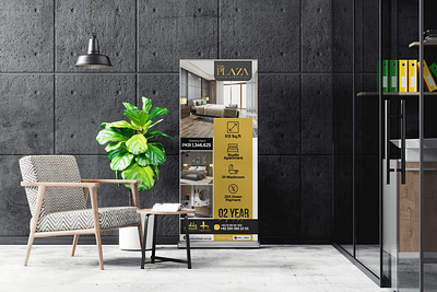 Roll Up Design Mockup a4 design branding company profile creative design design graphic design illustration logo ui vector
