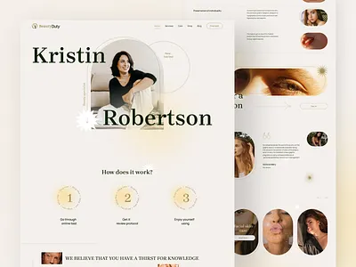 Women's Beauty Salon - Web design design graphic design landing ui website
