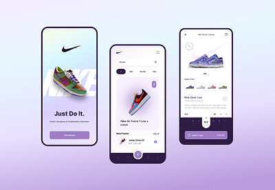 Nike Shoes App nike ui ux