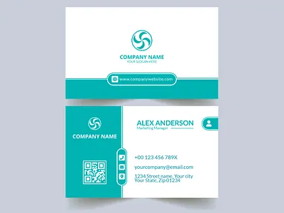 Clean premium business card template identity cards