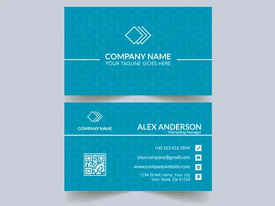 Unique business card vector identity cards