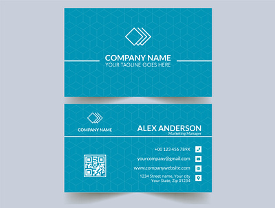 Unique business card vector identity cards