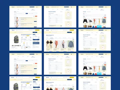 Market Place flat market place speed shoot ui ux website website design