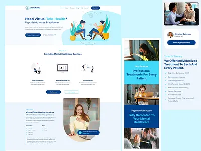 Psychiatric Service - Website Design psychiatric service ui design user interface design website design