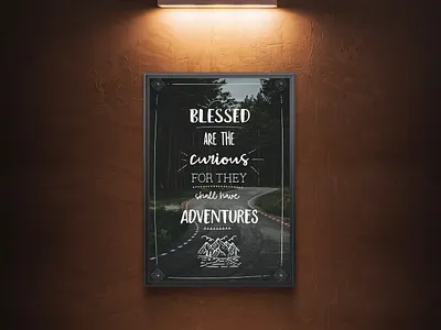 Typographic Quote Poster design graphic art graphic design home decor poster design typography wall art