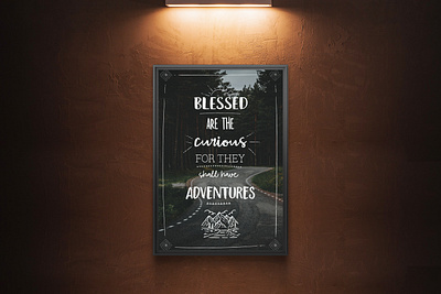 Typographic Quote Poster design graphic art graphic design home decor poster design typography wall art