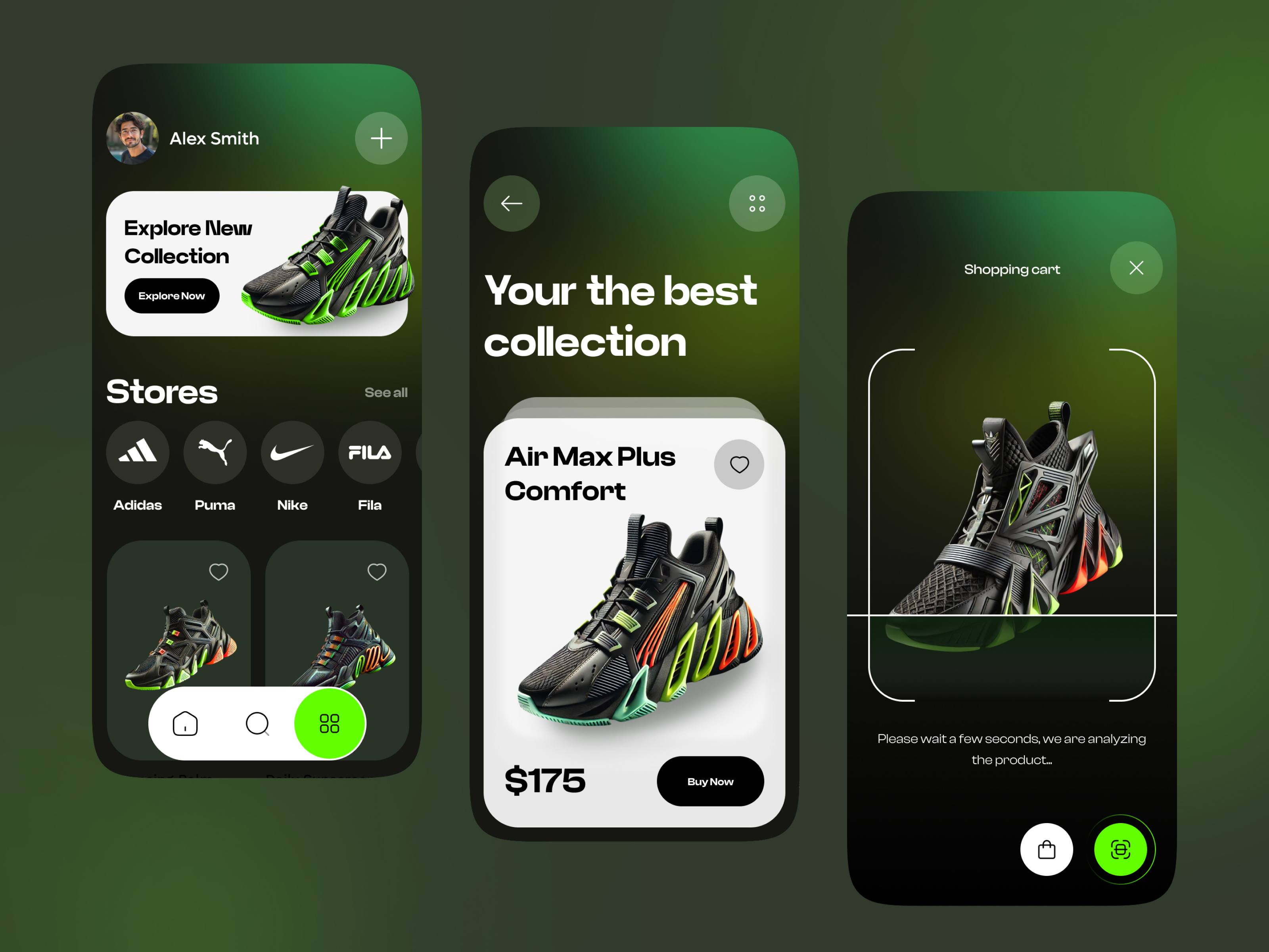 Example of Mobile App   Design Concept (3 Screens)