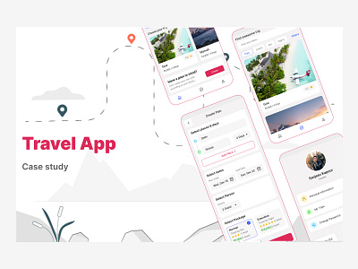 Travel App Case Study app design ux
