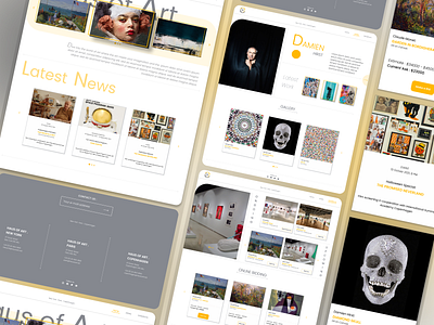 Art House Exhibition Web Page app app design branding design figma illustration ui web design website