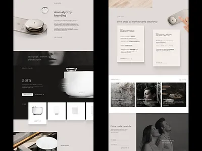Aromamarketing Company Website aroma design fragrance page scent sensual ui web webdesign