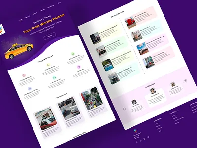 Tours & Travel Service Website Landing Page Design figma landing page tour website travel website ui uidesign uiux design user experience user interface web design website deisgn