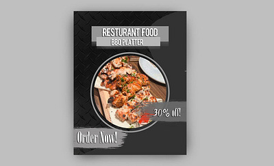 restaurant poster 3d editing graphic design logo photoshop