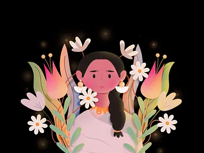 Angeles Cruz adobe character designer girl illustration illustrator photoshop wacom