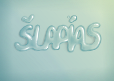 Šlapias / Wet design drawing graphic design illustration krita typography wet word