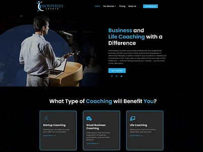 Business and Life Coaching website contact form design elementor elementor pro illustration logo responsive design web design wordpress wordpress website