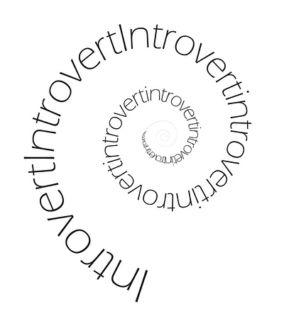 Introvert design graphic design typography
