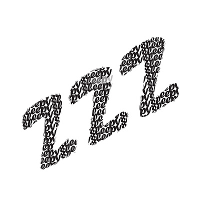 Sleepy design graphic design typography