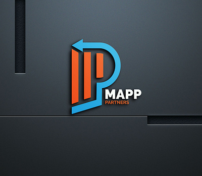 MAPP PARTNERS LOGO DESIGN 3d app branding design graphic design illustration letter mp letter p lettermark log logo logo design logodesign logodesigns logos mapp partner p typography vector wardmark
