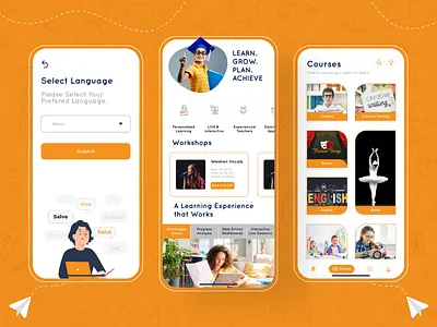 Trusity Online Learning Mobile App app branding graphic design typography ui ux