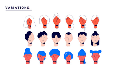 Character Design | Variations affinity designer animation branding character character design design graphic design illustration motion graphics ui