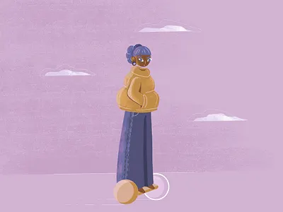 Girl character character illustration