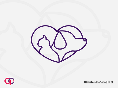 Dog and cat logo animals cat design dog dog and cat dog and cat logo logo logo line logotype love pet pet care pet logo veterinarian veterinary