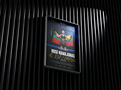 Rose Namajunas: Aš Esu Čempionė | Movie poster design kino pavasaris layout lithuania mma movie poster retouching rose namajunas ufc