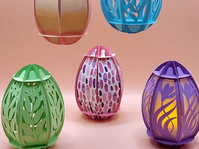 3D Decorated Easter Eggs 3d animation branding graphic design logo motion graphics ui