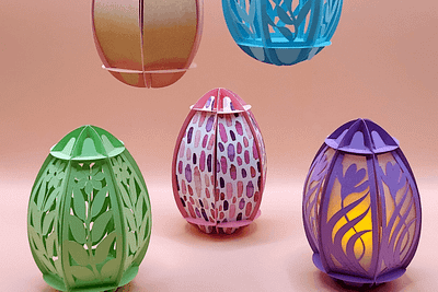 3D Decorated Easter Eggs 3d animation branding graphic design logo motion graphics ui