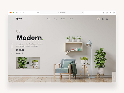 Spazio - Interior Design design product design ui ux web design