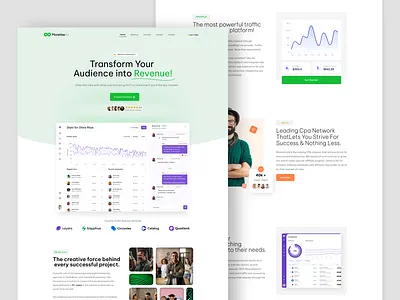 🔥 MonetizeAD – Transforming Audiences into Revenue! 💰 advertising b2b business clean design digital digital agency home page interface landing page marketing marketing agency platfrom seo seo agency ui ux web design webdesign website