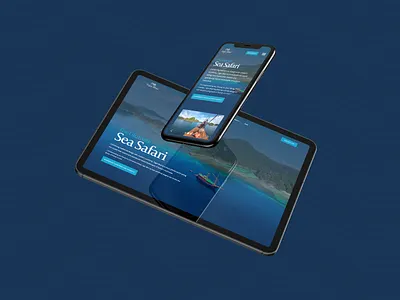 Tiger Blue Website branding ui website