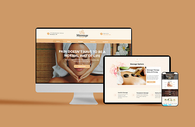 MASSAGE AND SPA WEBSITE design graphic design web design website design wix wix website