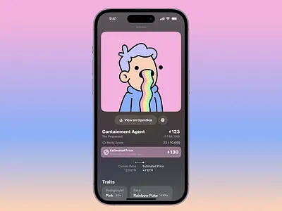 Moni Web3 portfolio tracker interface minimal minimalistic ui ui ux
