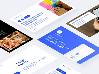 Thunder - VPN Mobile App Pitch Deck Presentation Kit - Figma business presentation design figma fiverr freelance google slides minimal modern pitch deck powerpoint presentation presentation design prezi remote ui ui design uiux upwork ux ux design