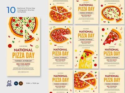 National Pizza Day Instagram Stories instagram stories