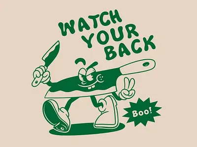 Watch Your Back branding design graphic design illustration logo motion graphics typography vector