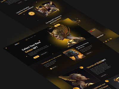 NFT landing page design app design app ui best color design eye catching landing page mobile app nft nft landing page ui ui design user interface ux