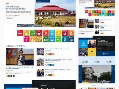 UNY SDGS Web Design 2022 ui ux web design website