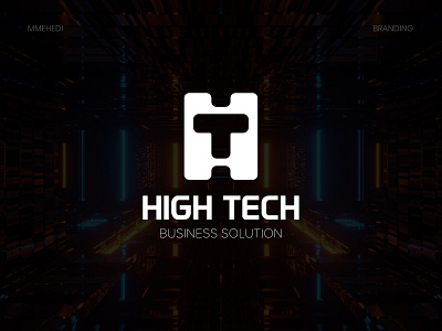 High tech logo design brand identity brand guideline branding business design dribbble financial graphic design ht logo logo design logomark logos logotype solution tech technology ui vector