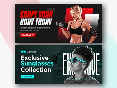 Web banner | Social media banner | Website slider | Shopify advertising amazon listing amazon product listing shopify banner social media ads social media post web banner web banner ads web banner design website slider