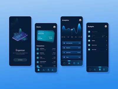 Expense Management app concept expense managment ui
