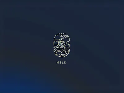 Meld Logo Concept brand concept illustration logo marketing type