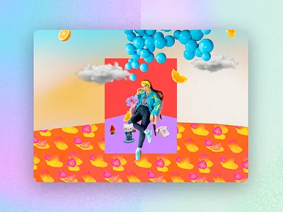 Colorful Digital Collage brand collage creative digital graphic illustration marketing poster promotion social vector