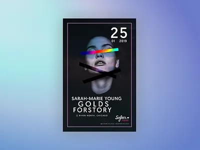 Sofar Sounds Poster Design album artist bold brand color concert gig graphic marketing music poster design promotion