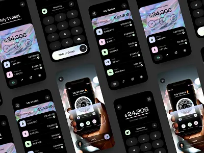Crypto wallet app appdesign bank crypto design fintech ui ux