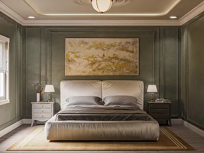 Classic Style Bedroom Visualization. 3d visualization architectural design interior design room design ideas