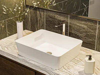 Bathroom sink visualization. 3d visualization architectural design interior design