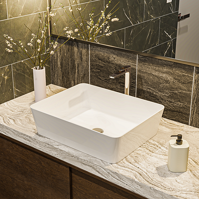 Bathroom sink visualization. 3d visualization architectural design interior design