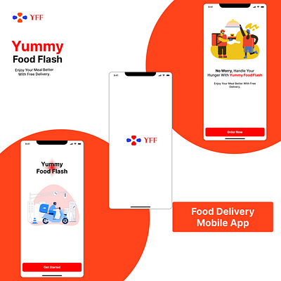 Yummy Food Delivery App Case Study app design design interface design product design ui uiux uiux design ux web design